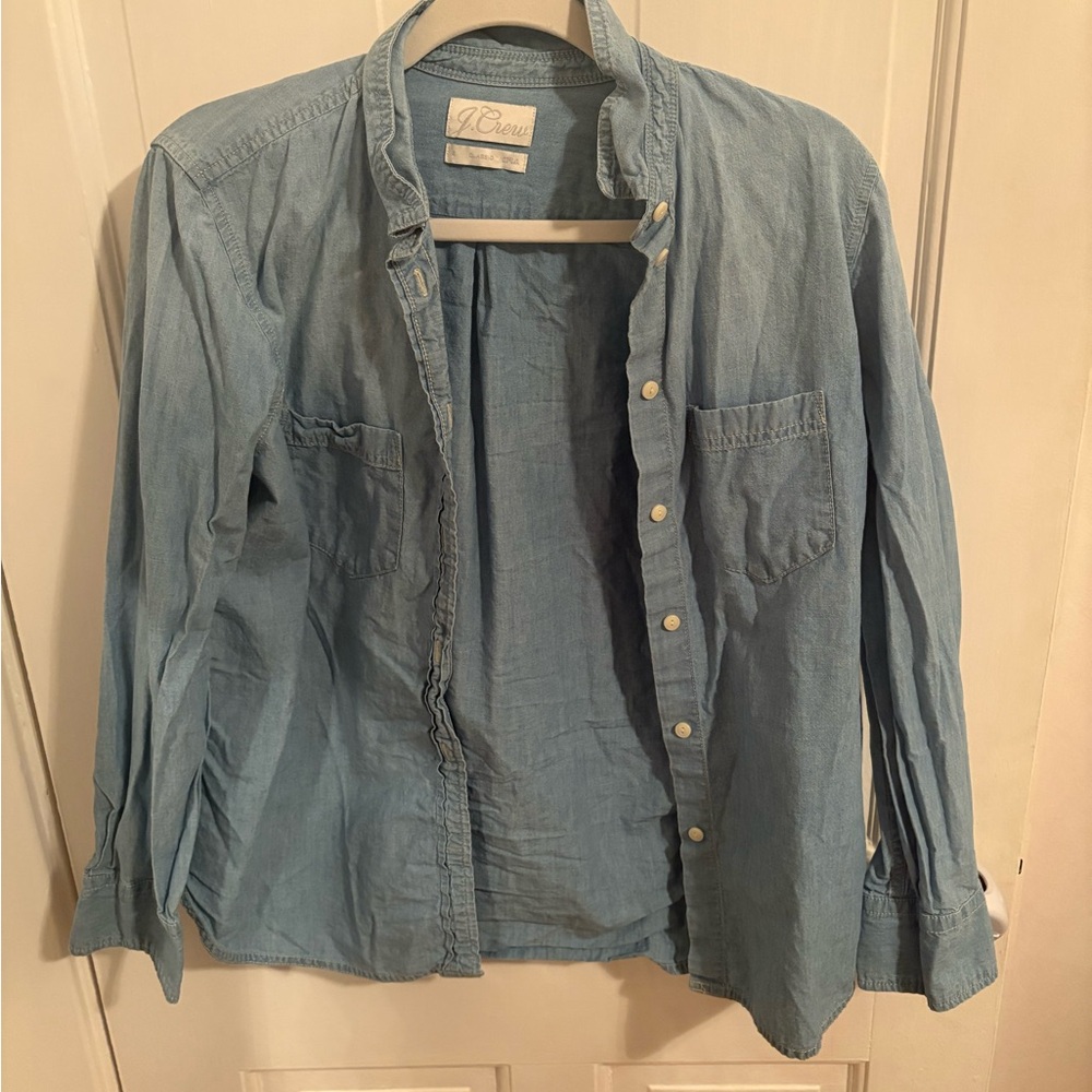 J. Crew Blue Casual Button Down Shirt